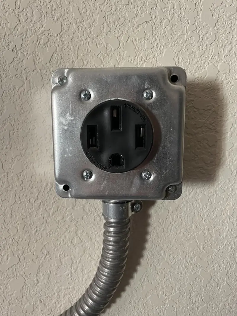 NEMA 14-50 outlet installed for Smart Home Electrical in Silver Springs Shores
